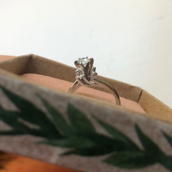 Antique diamond and white gold ring moi et toi - Picture 6 of 8